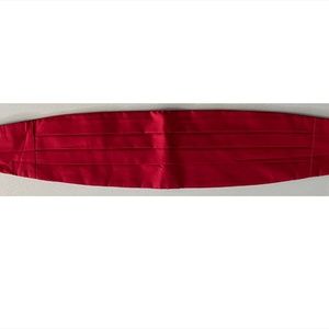 Red Silk Cummerbund by Tie Rack